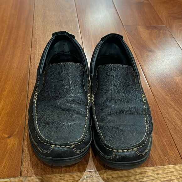 Cole Haan Mens dark brown leather loafers size 9.5 - Picture 1 of 10